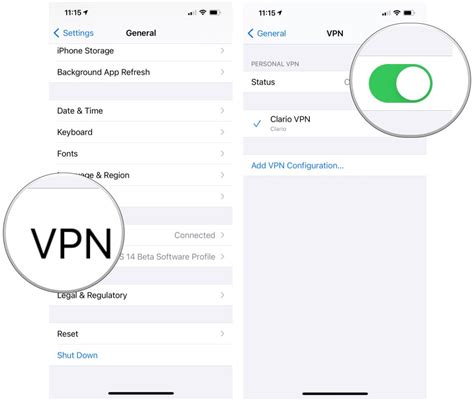 how to configure vpn on iphone 5s